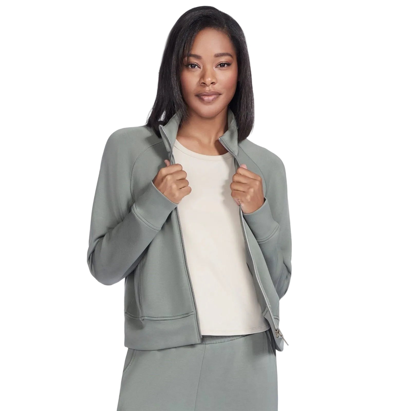 Skechers Skechluxe Elevate Damen-Taupe-Jacke