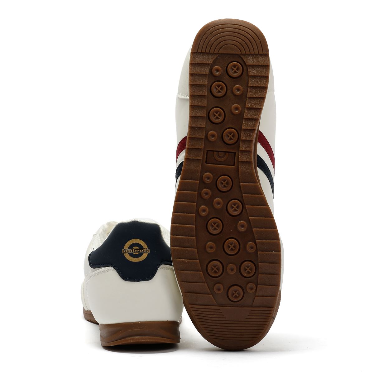 Lambretta Tackle Herren Weiße Sneaker