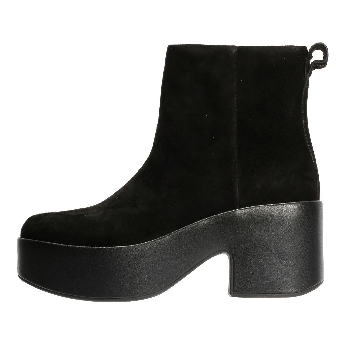 FitFlop Platfforms Heeled Wildlederschwarze Damenstiefel