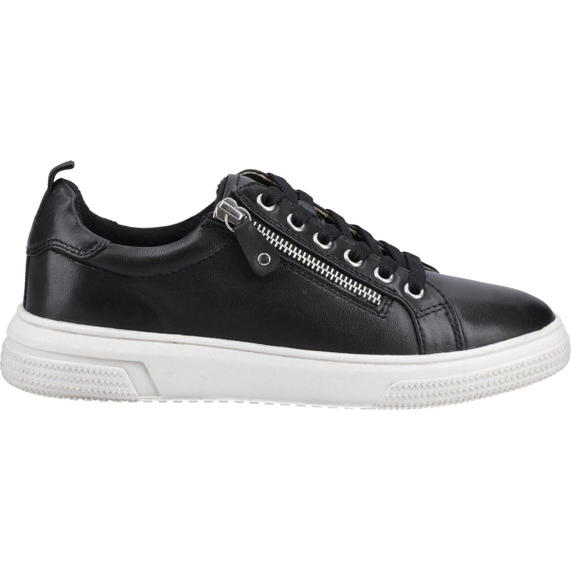 Hush Puppies Martha Damen Sneaker Aus Schwarzem Leder