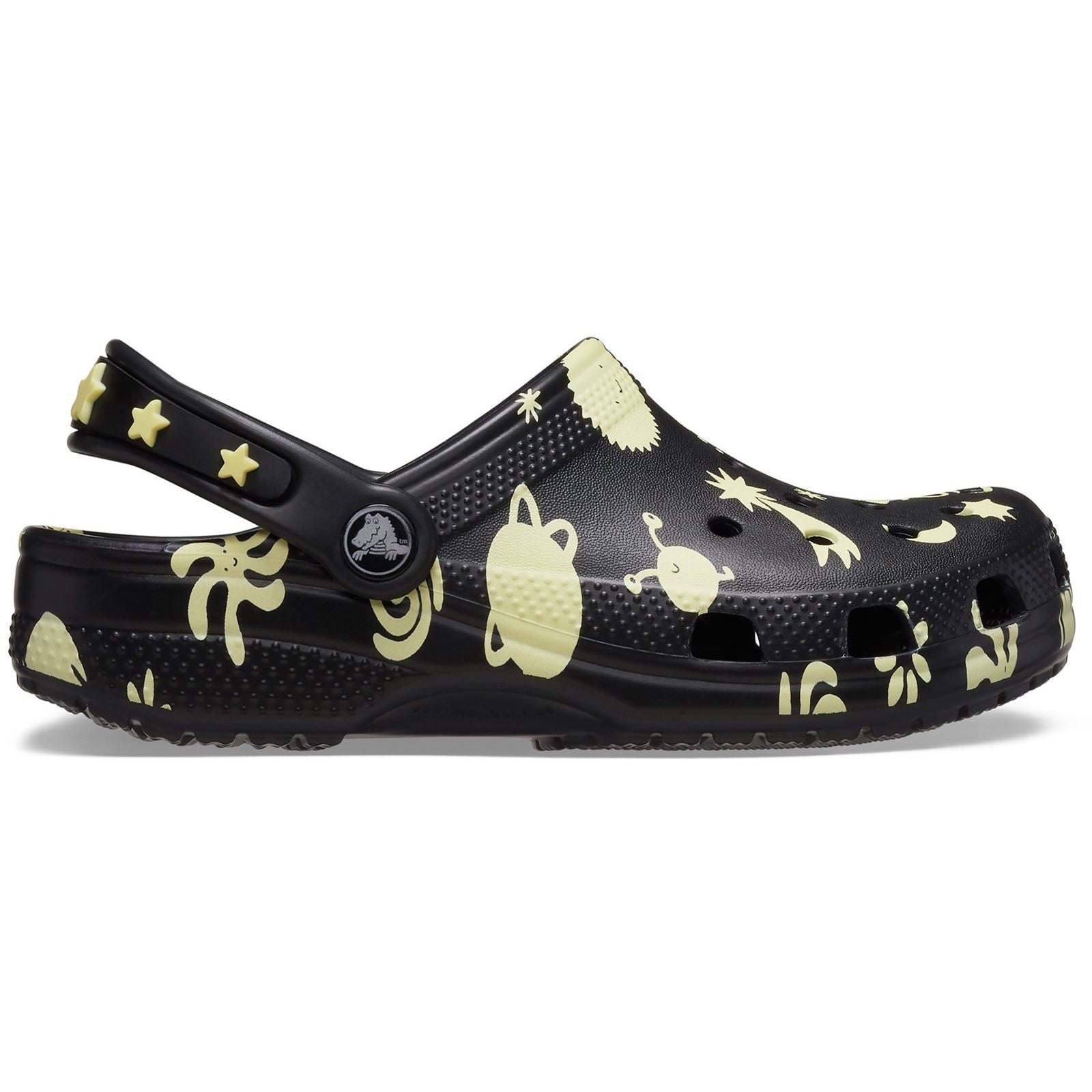 Crocs Classic Graphic Thermoplastische Schwarze Slipper