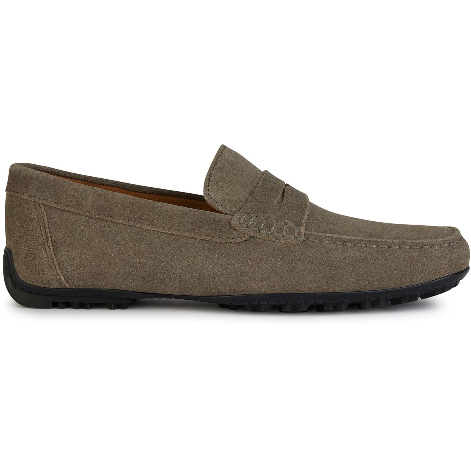 Geox U KOSMOPOLIS GRIP Herrenslipper Aus Taupefarbenem Leder
