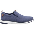 Hush Puppies Benny Herrenslipper Aus Canvas In Marineblau