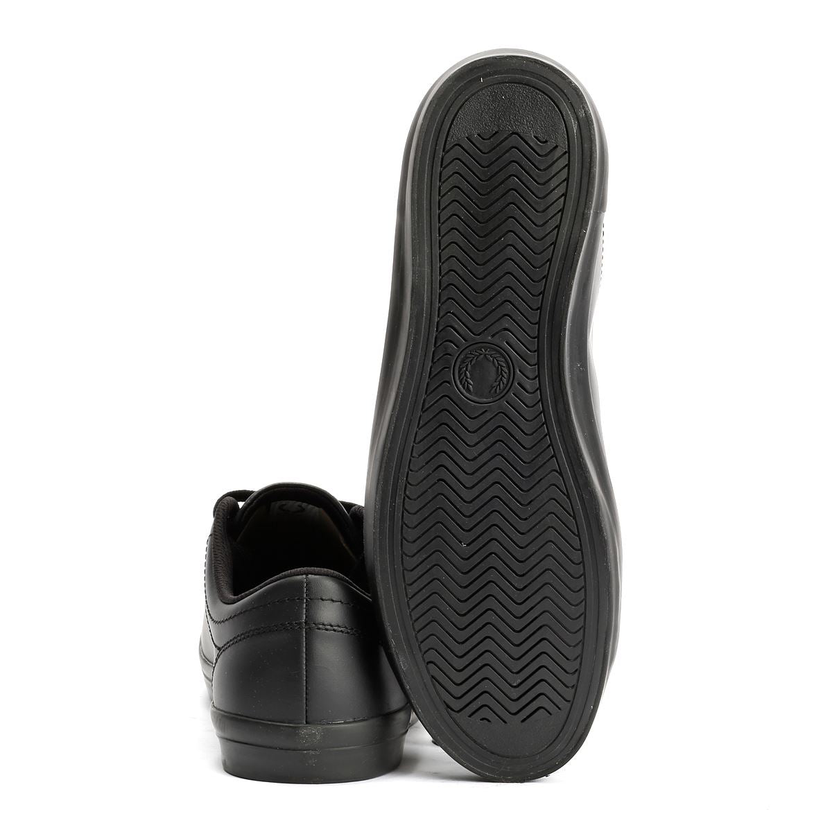 Fred Perry Baseline Leder Herren Schwarze Sneakers
