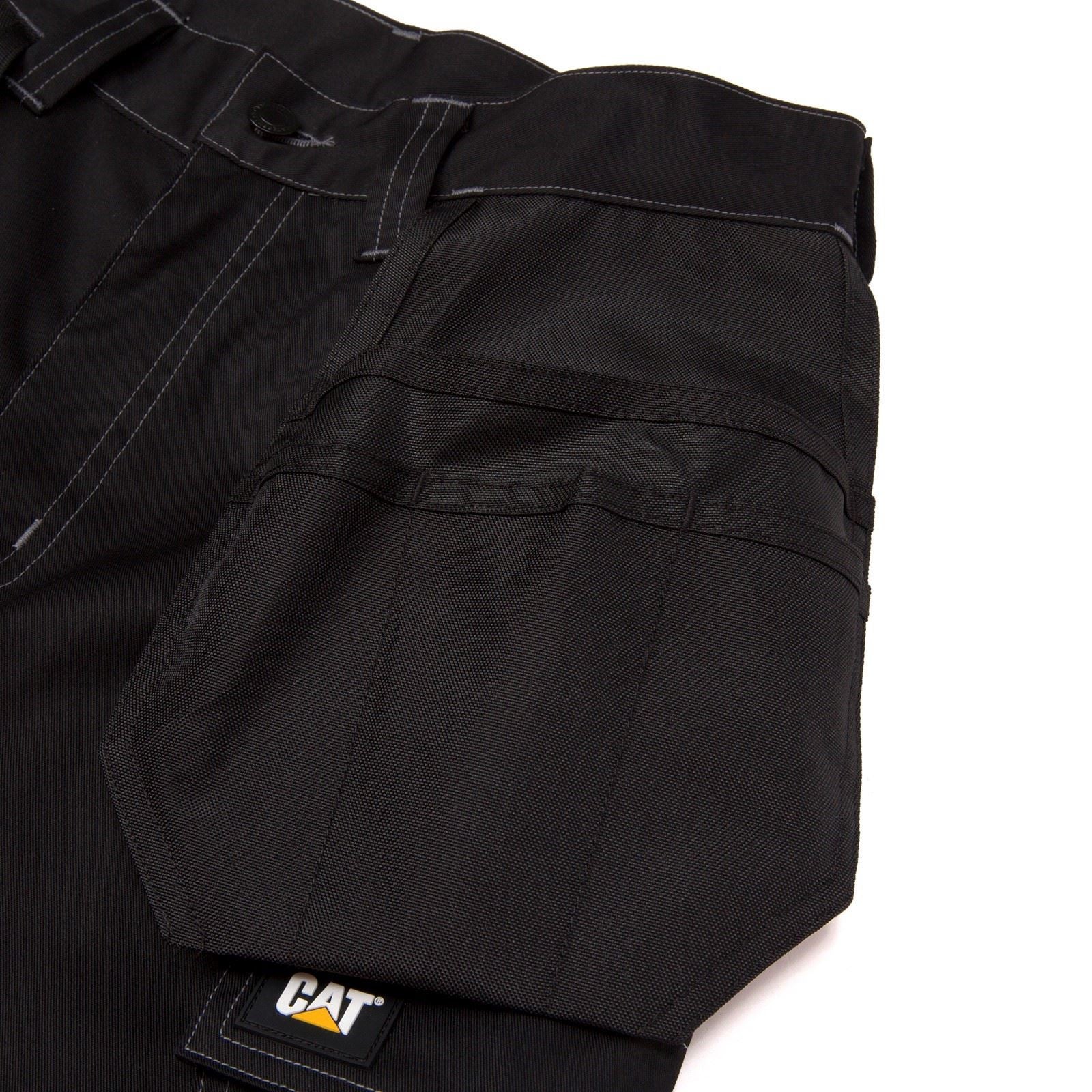 Caterpillar Essential Knee Pocket Stretch Holster Polyester Herren Schwarze Outdoor Hosen
