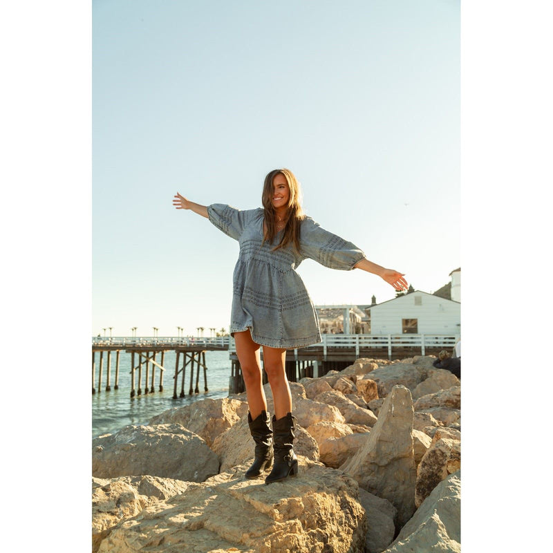 Rocket Dog Sidestep Damen Schwarze Stiefel