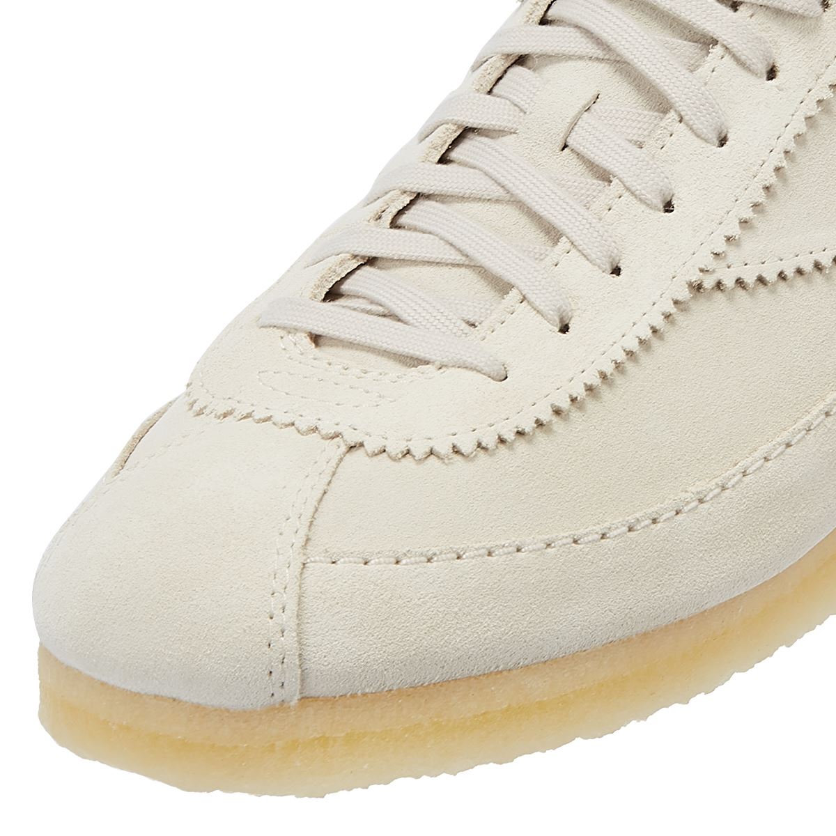 Clarks Originals Wallabee Tor Suede Herren Schnürschuhe Aus Weißem Wildleder