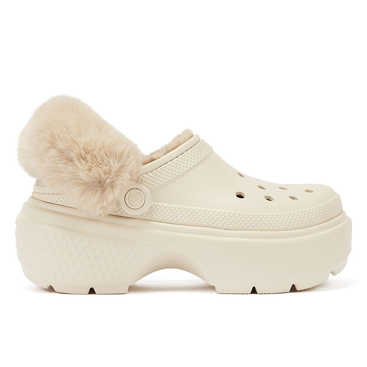 Crocs Stomp Gefütterte Clog-Sandalen Für Damen In Beige