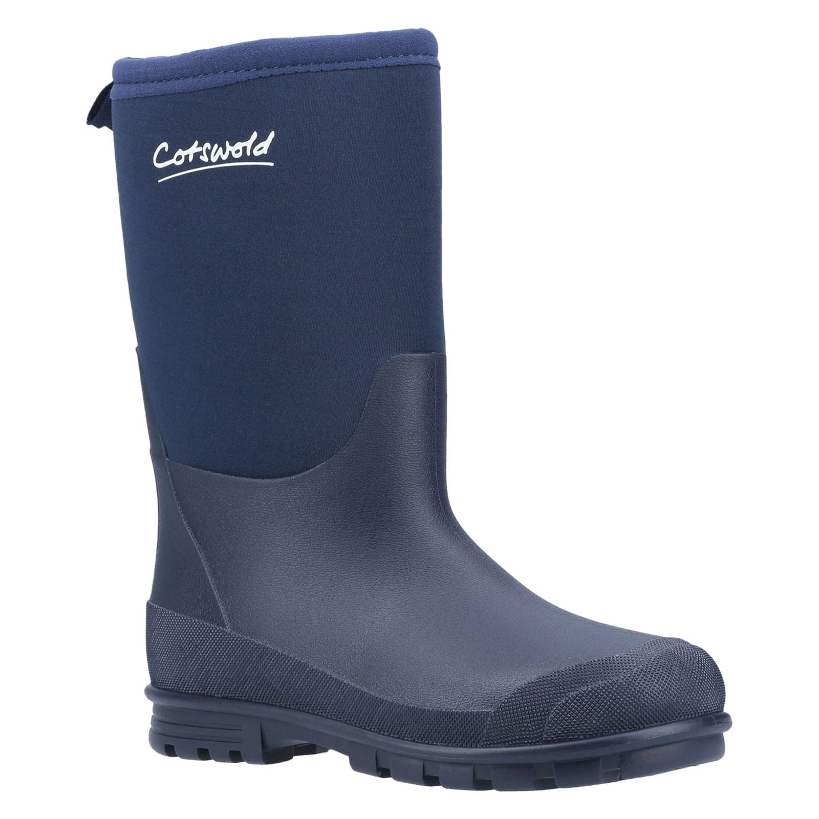 Cotswold Hilly Neoprene TPR+Neopren Unisex Kinder Gummistiefel in Blau