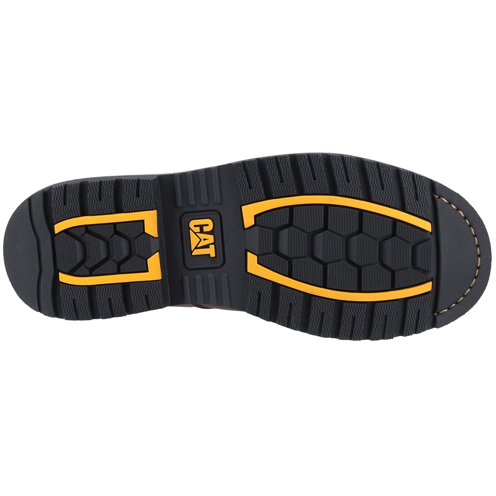 Caterpillar Powerplant S3 Leder Braune Sicherheitsstiefel