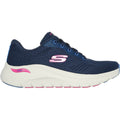 Skechers Arch Fit 2.0 - Big League Damen Sneaker In Marineblau/Mehrfarbig