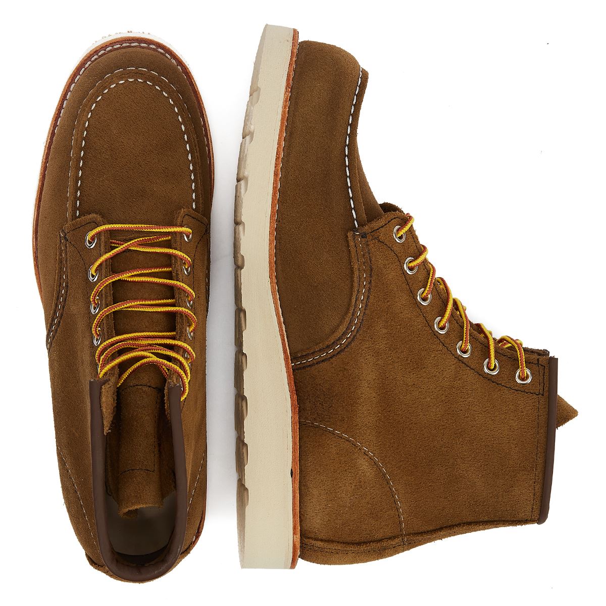 Red Wing Shoes Heritage Work 6-Zoll Moc Toe Herren Olivgrüne Mohave-Stiefel
