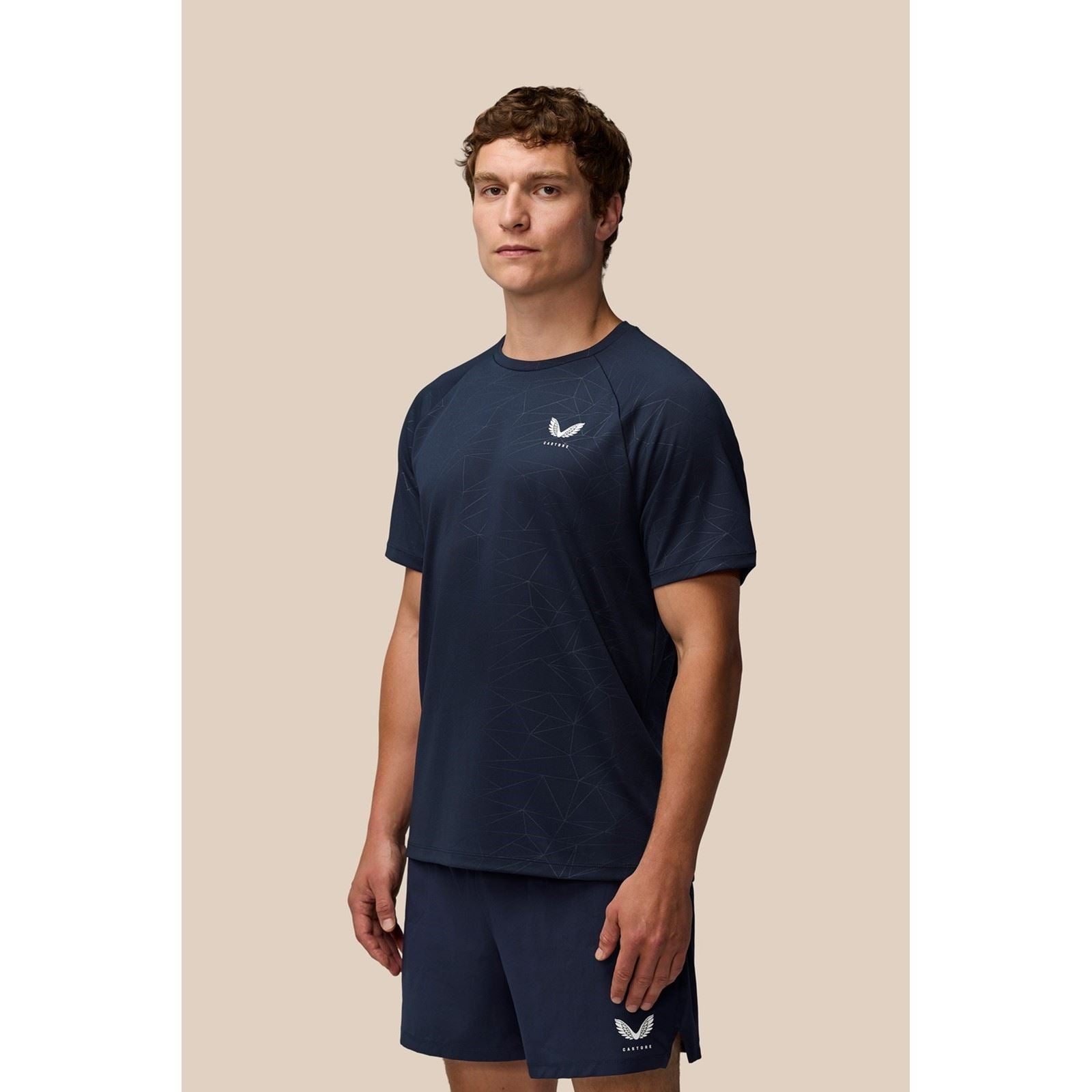 Castore Adapt Training T-Shirt Polyester Herren Blaue Sport-T-Shirts