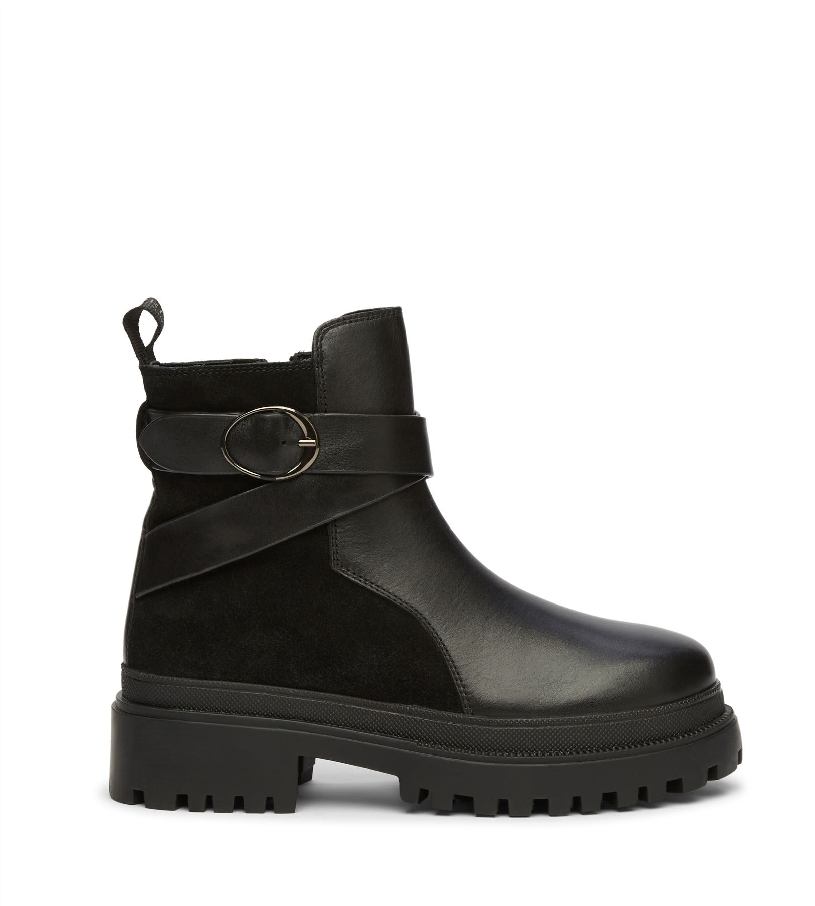 Osprey London The Boston Leder Damen Schwarze Stiefel