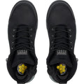 Hard Yakka Dreitausendsechsundfünfzig Schnürsenkel Reißverschluss Leder Schwarz Sicherheitsschuhe