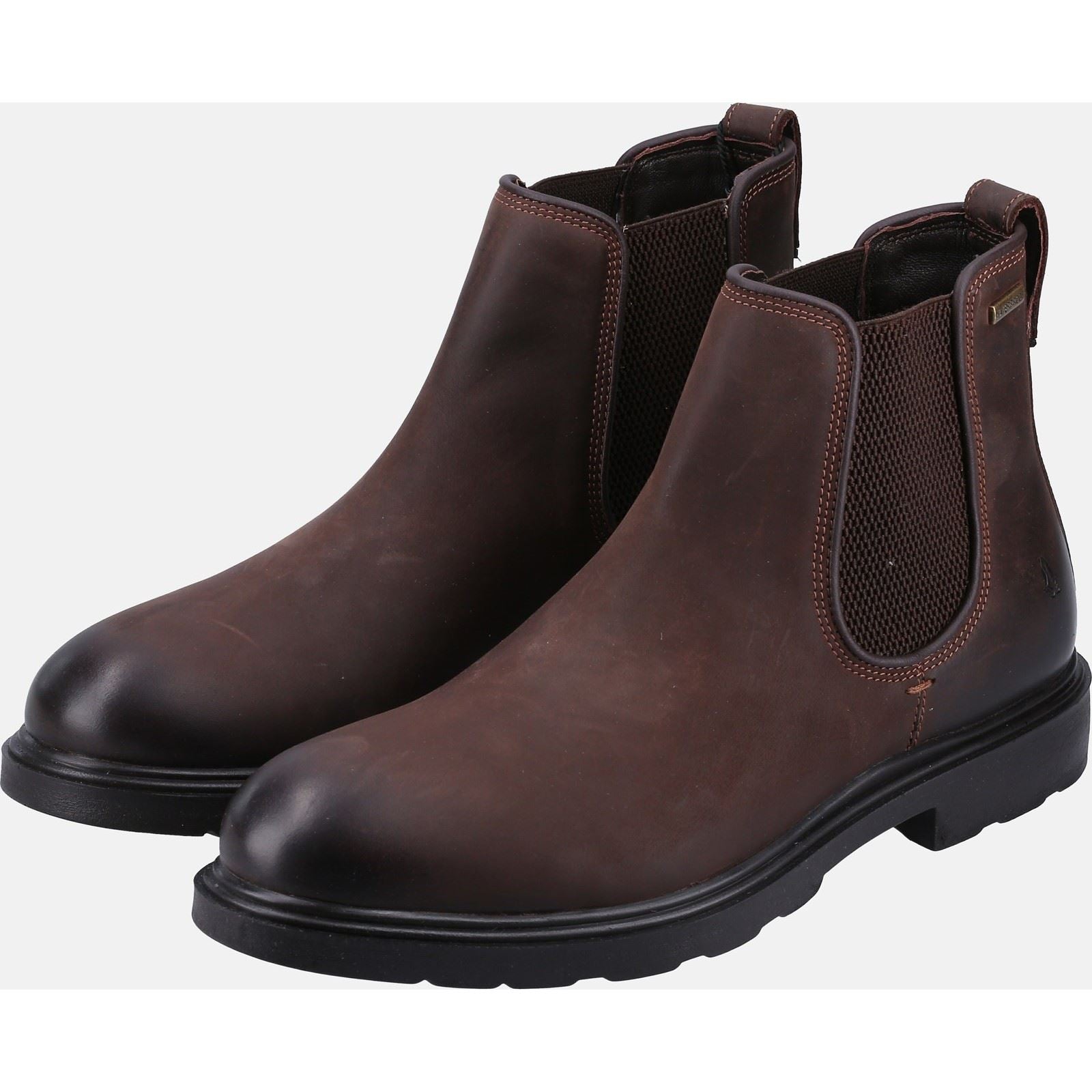 Hush Puppies Preston Chelsea Braune Herrenstiefel Aus Leder