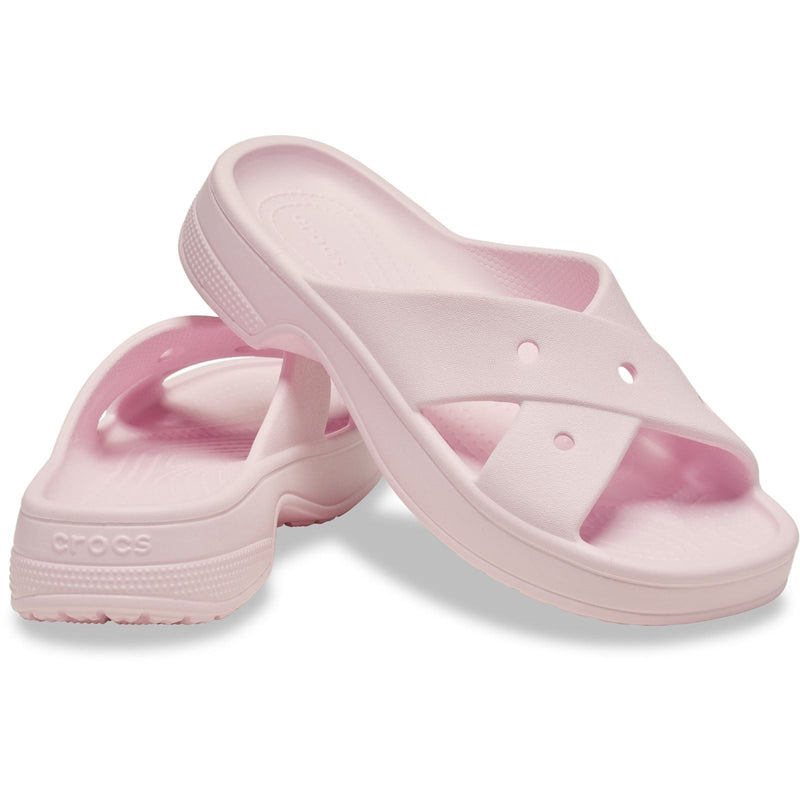 Crocs Classic Cross Strap Damen Sandalen Aus Thermoplastischem Material In Rosa