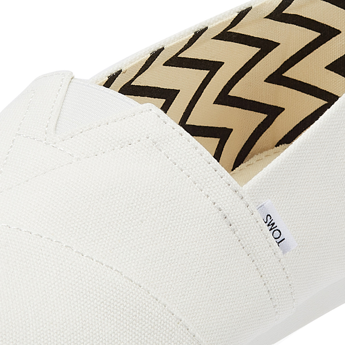 TOMS Alpargata Baumwolle Canvas Herren Weiß Espadrilles