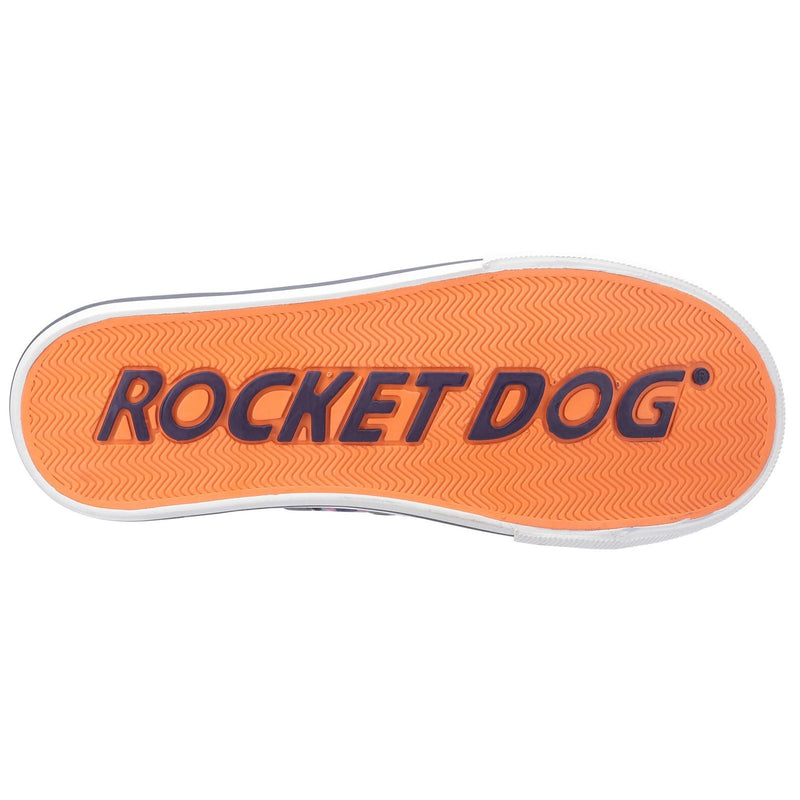 Rocket Dog Jazzin Baumwoll-Damensneaker In Lila-Mehrfarbig