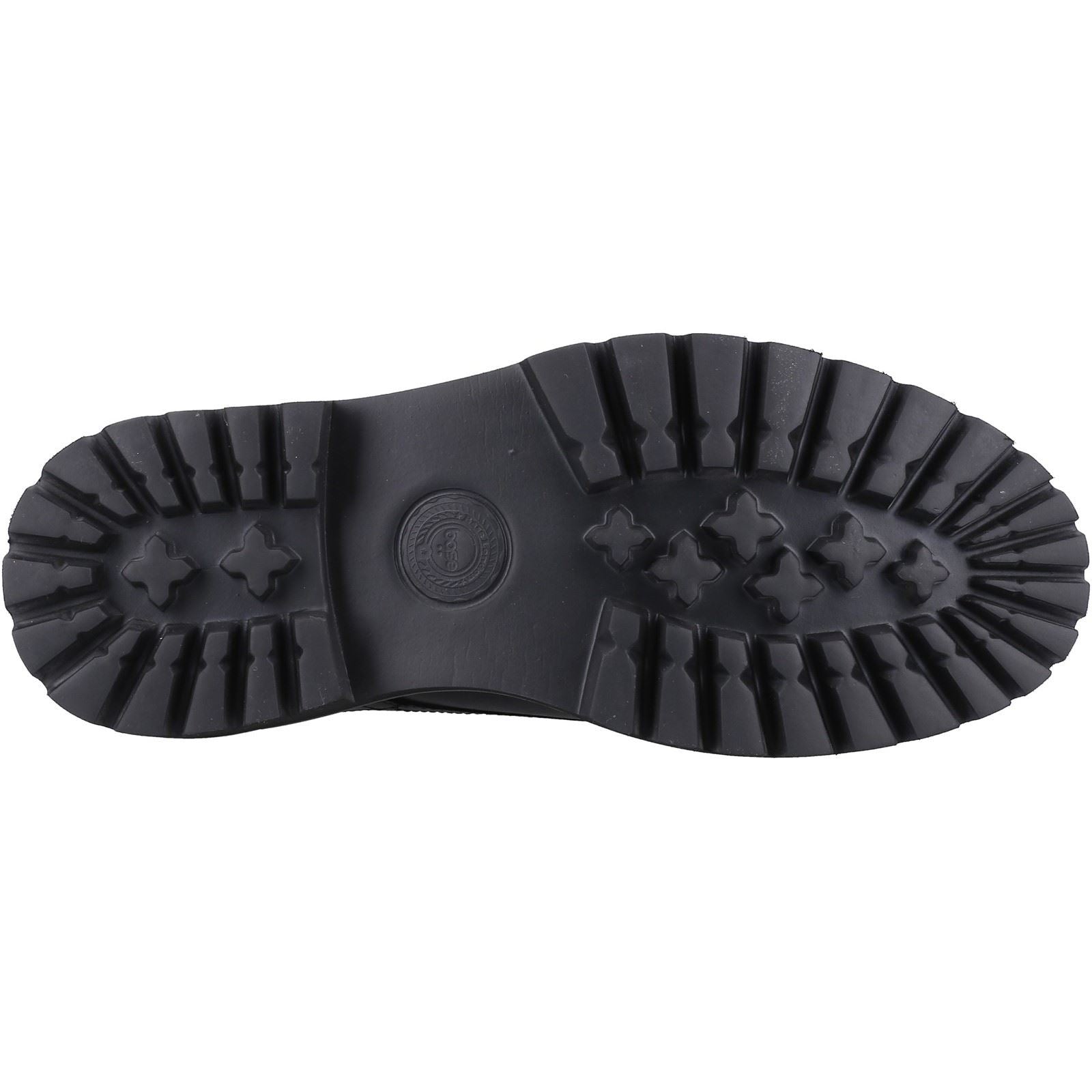 Base London Wick Schwarze Farbe Herren-Schnürschuhe Aus Leder