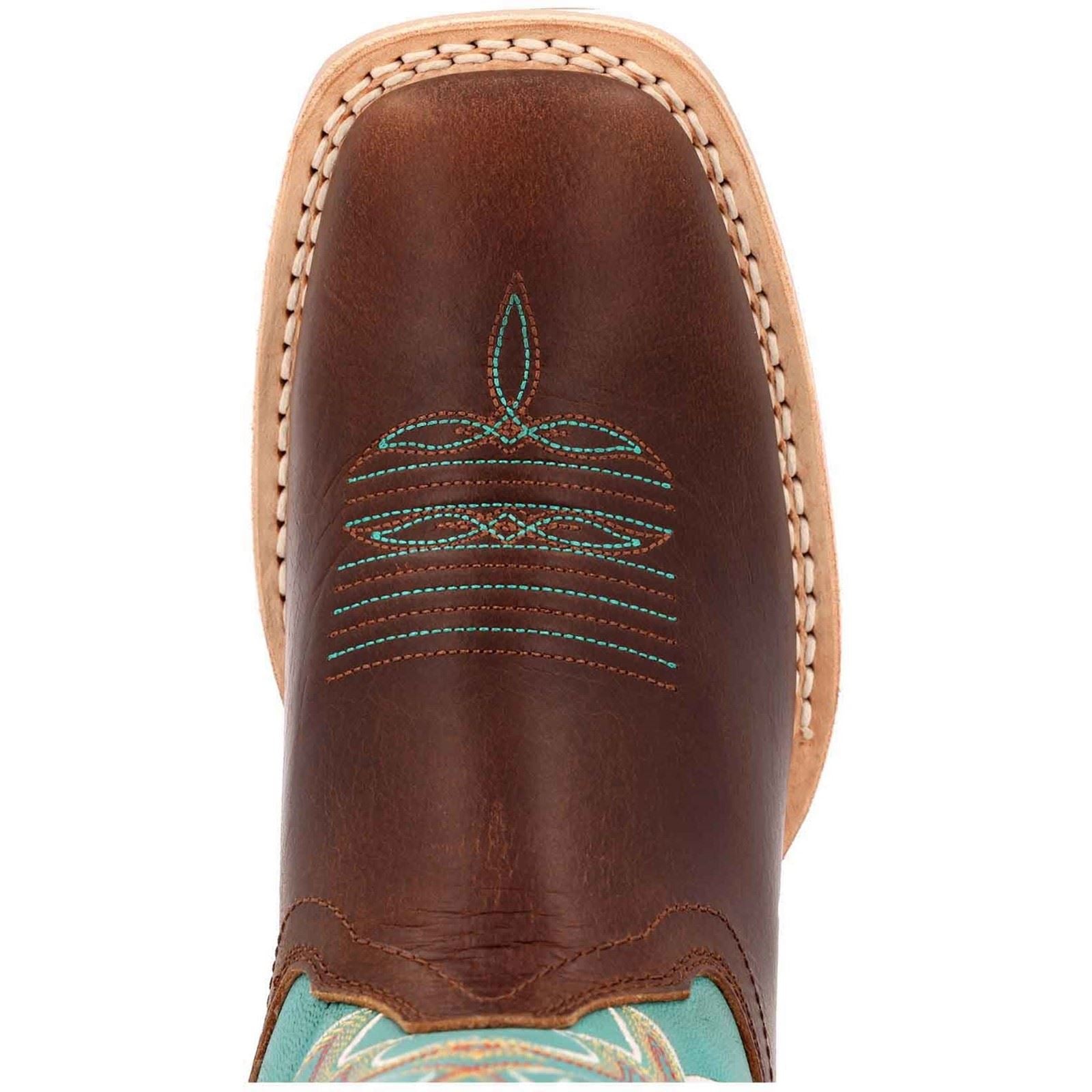 Durango Lady Rebel Pro Damenstiefel Aus Leder In Bay Braun/Arctic Blau