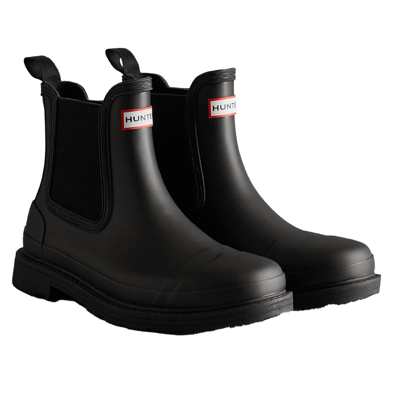 Hunter Commando Gummistiefel Für Damen In Schwarz