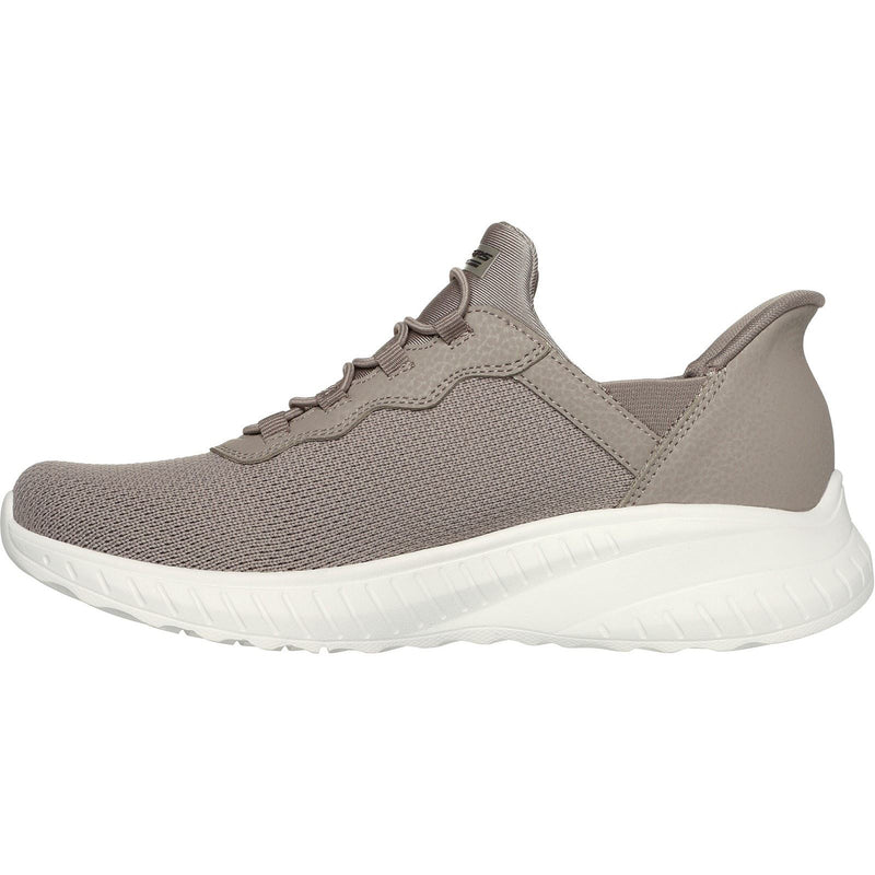 Skechers BOBS Sport Squad Chaos Textile Damen-Taupe-Sneakers