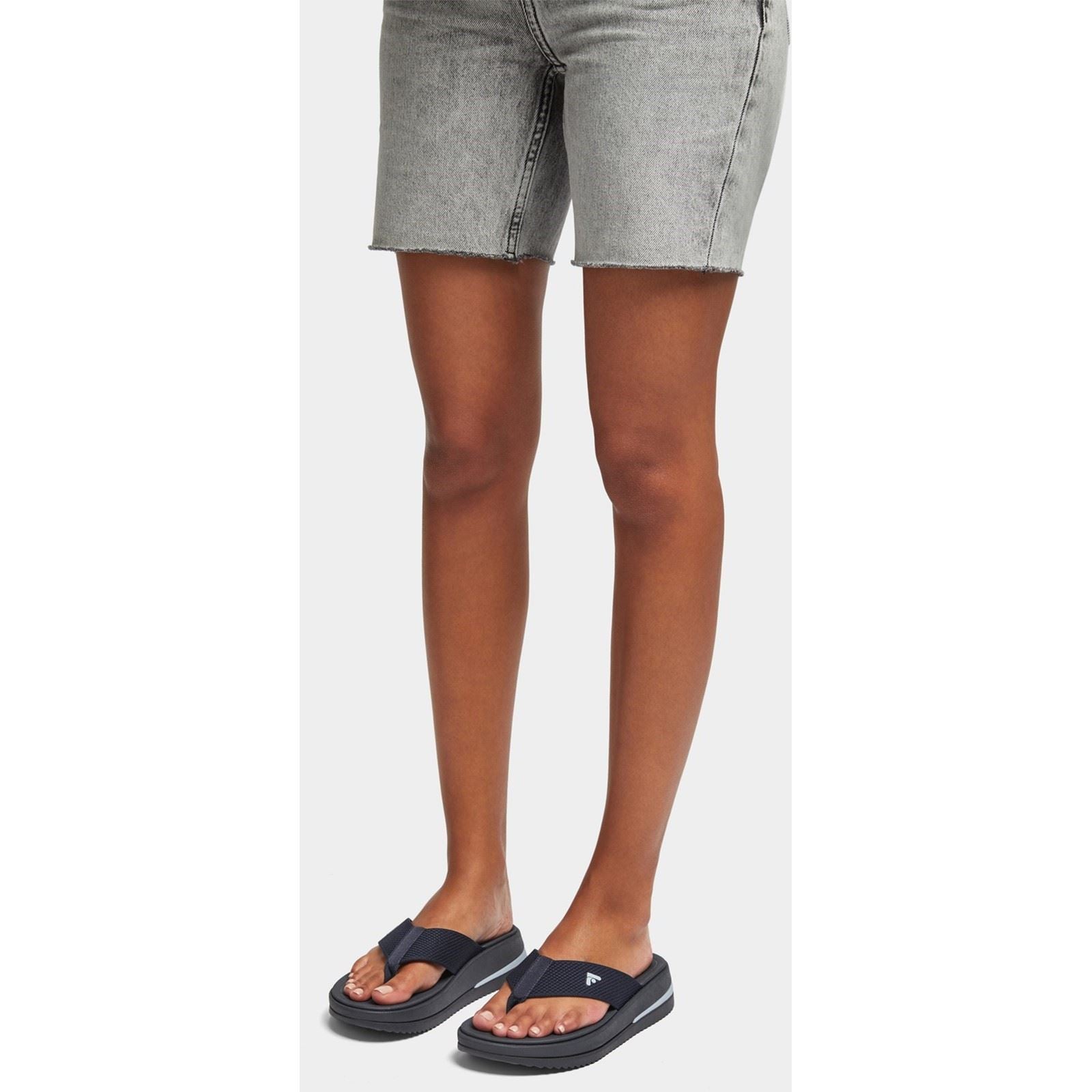 Fitflop Surff Two-tone Polyester Damen Sandalen In Mitternachtsblau Weit Geschnitten