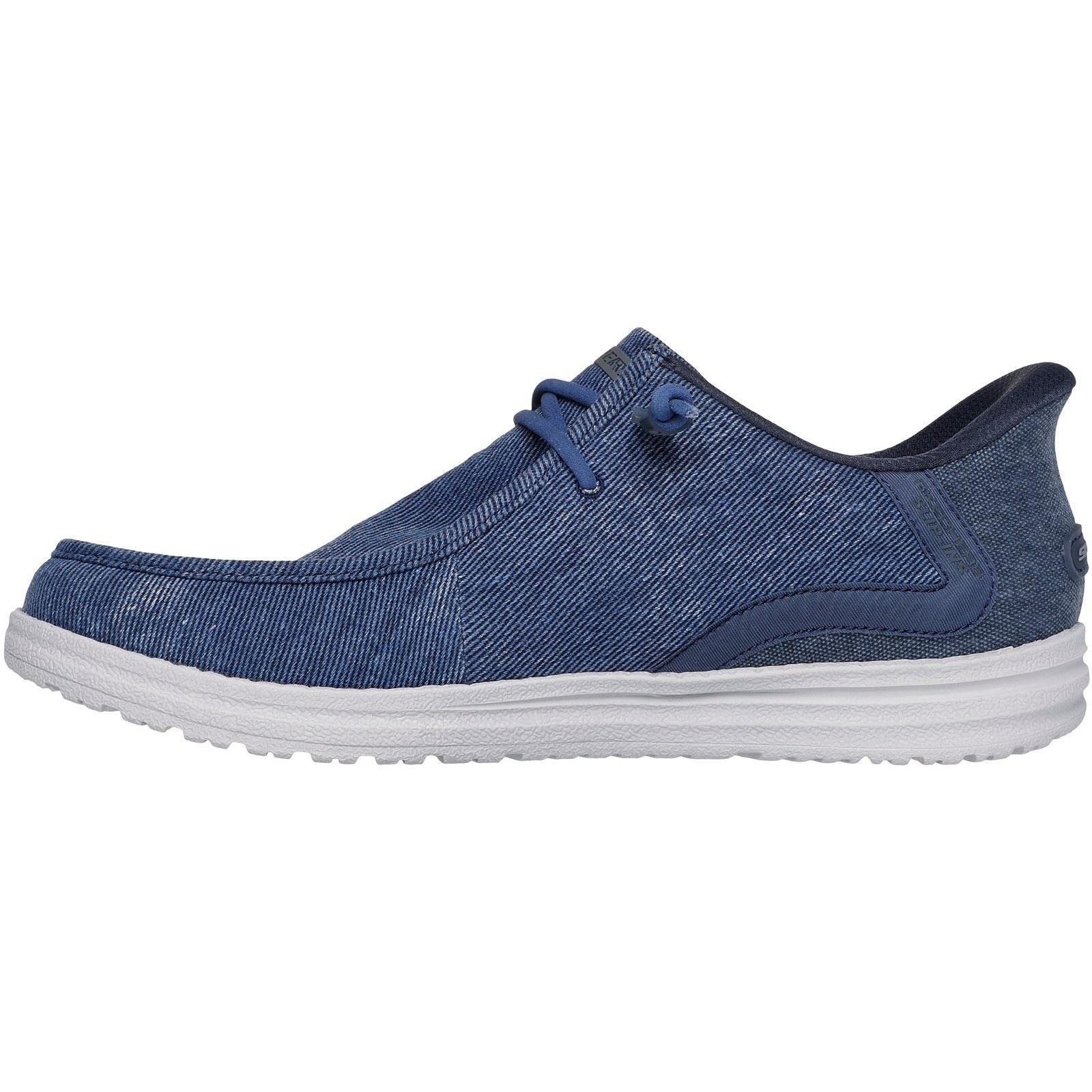 Skechers Melson Coronado Herren Mokassins Aus Denimstoff