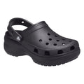 Crocs Classic Platform Damen Clogs Aus Thermoplast In Schwarz