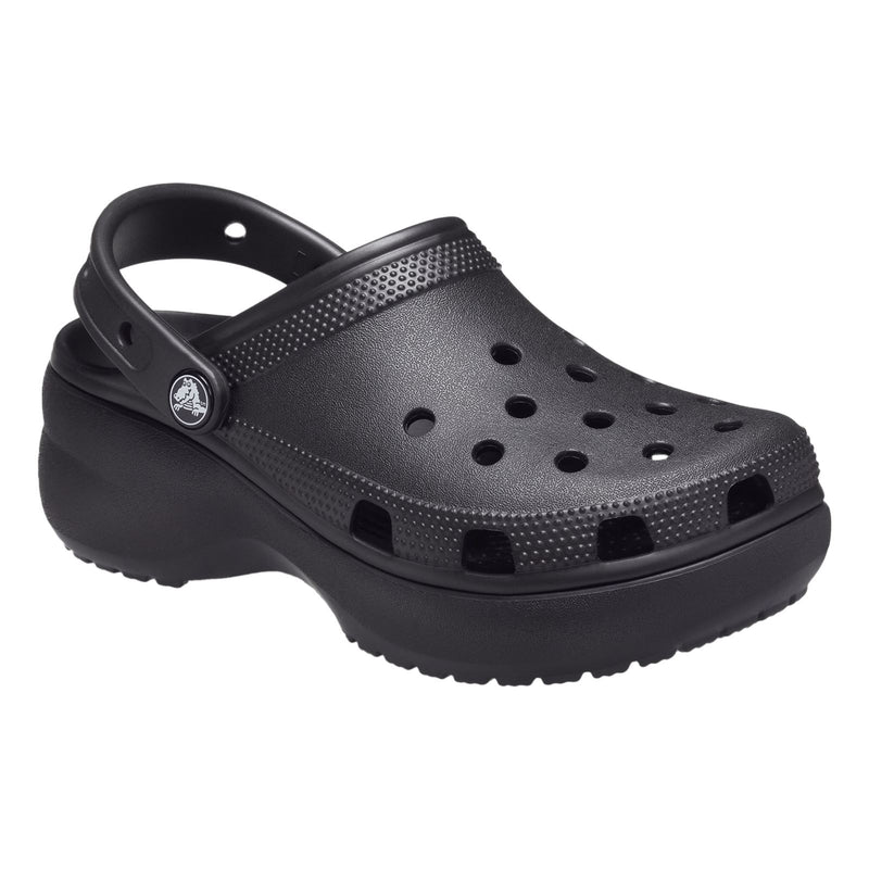 Crocs Classic Platform Damen Clogs Aus Thermoplast In Schwarz