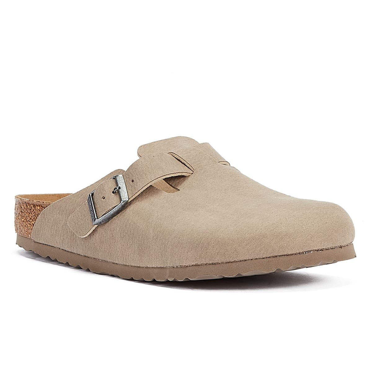 Birkenstock Boston Synthetik Taupe Herren Graue Clogs