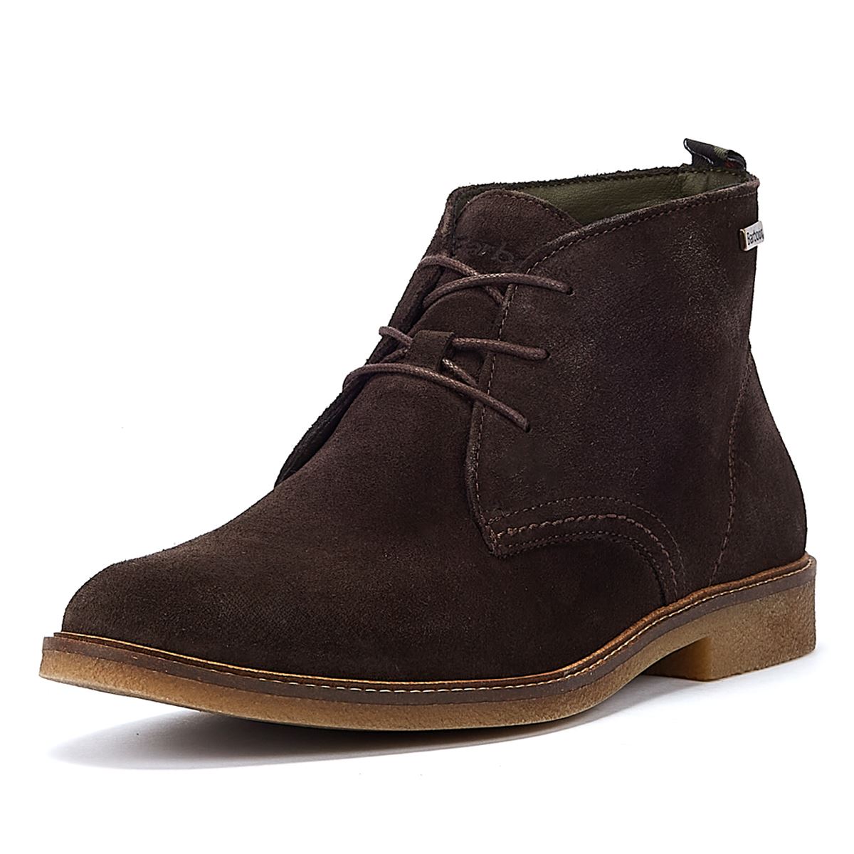 Barbour Sonoran Choco Suede Herren Veloursleder-Stiefel In Schokoladenfarbe