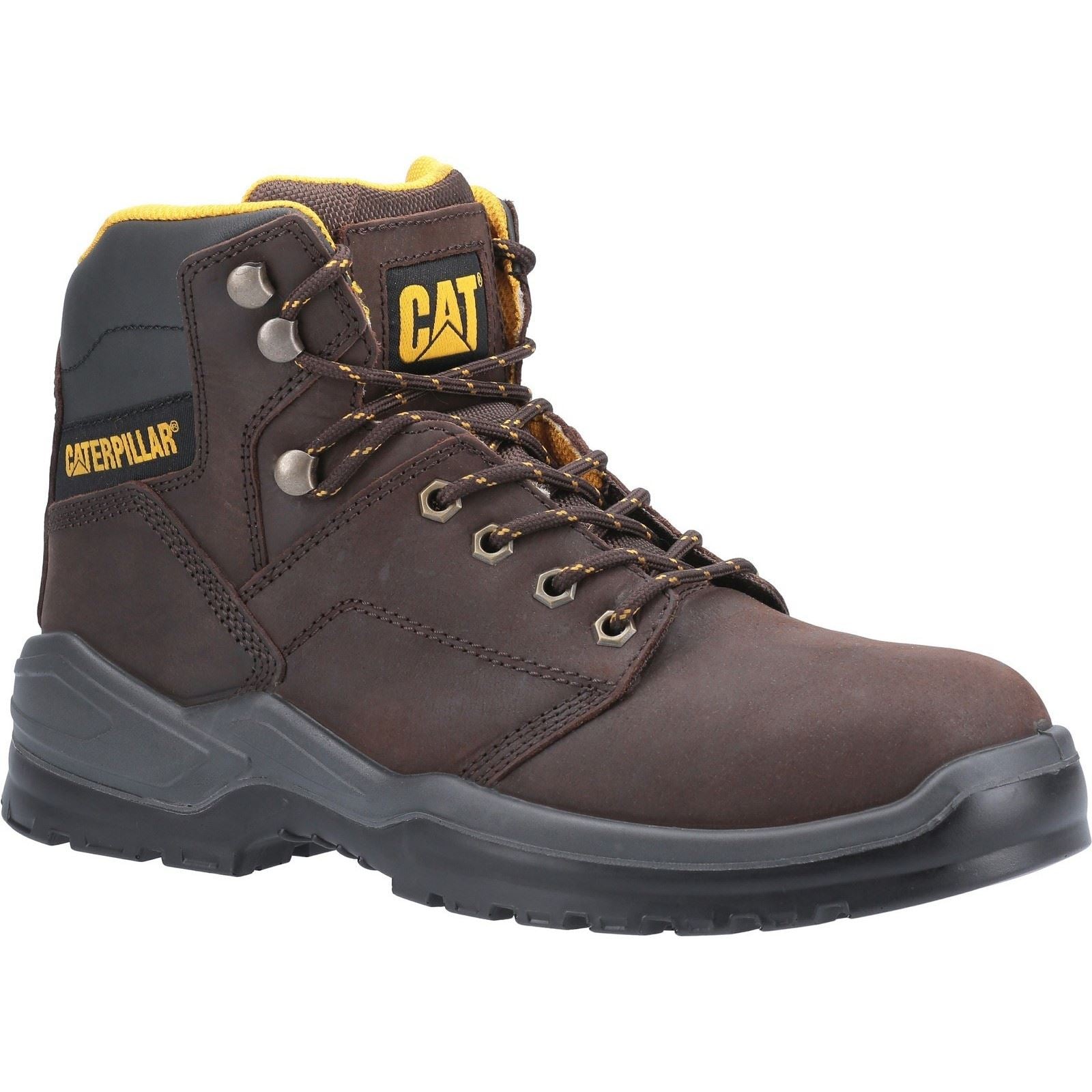 Caterpillar Striver Leder Braune Sicherheitsstiefel