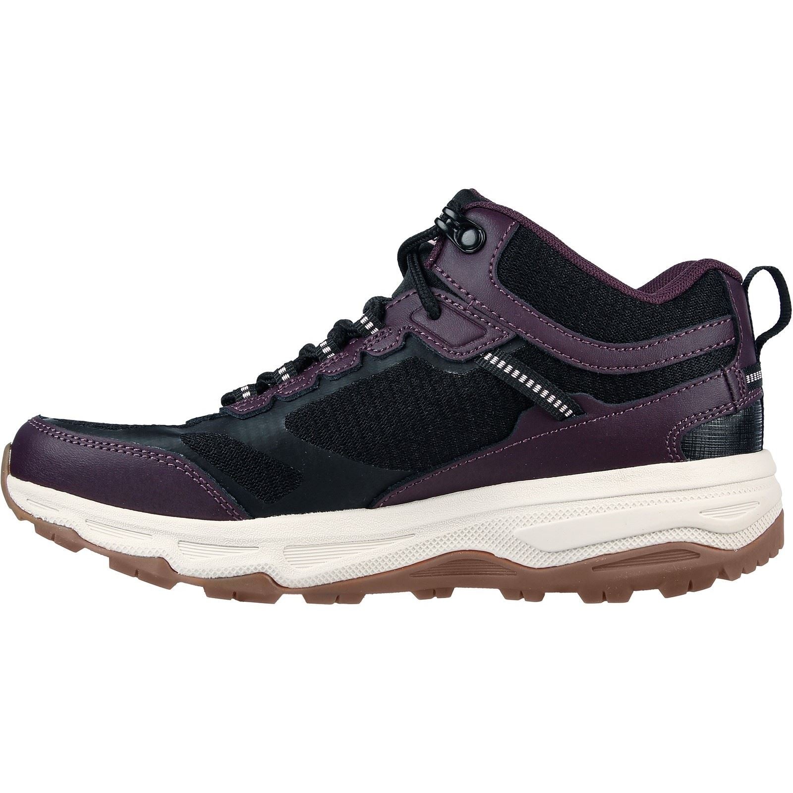 Skechers Go Run Trail Altitude Leder Damen Sneaker In Schwarz/Lila