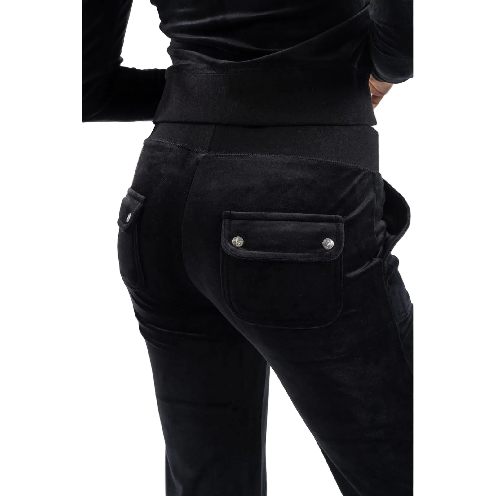 Juicy Couture Del Ray Polyester Damen Schwarze Jogger
