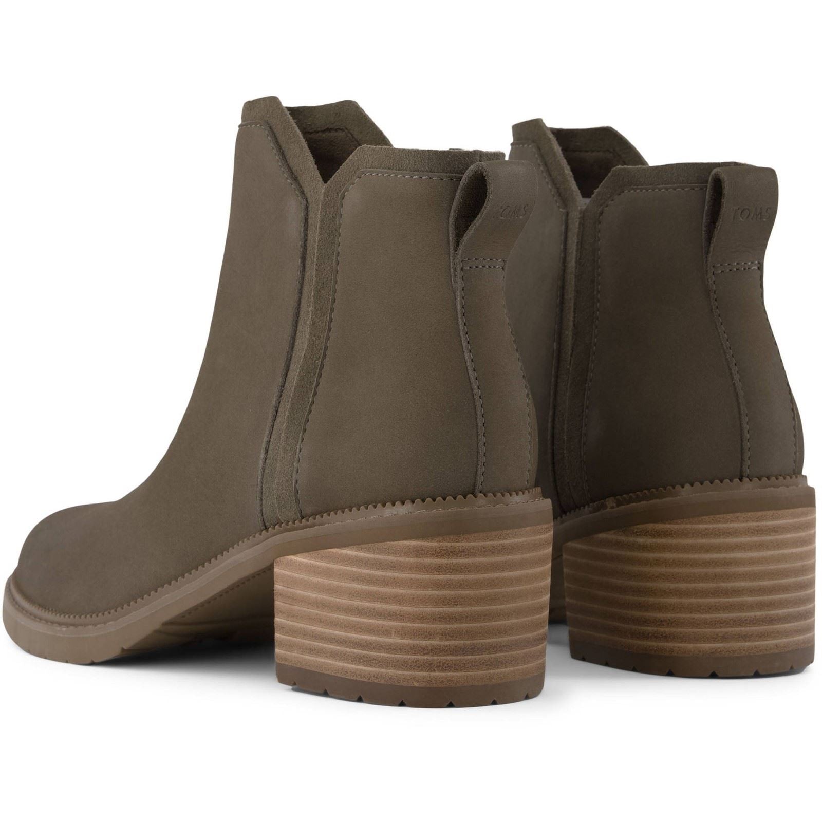 TOMS Hailey Leder Damen Stiefeletten mit Absatz