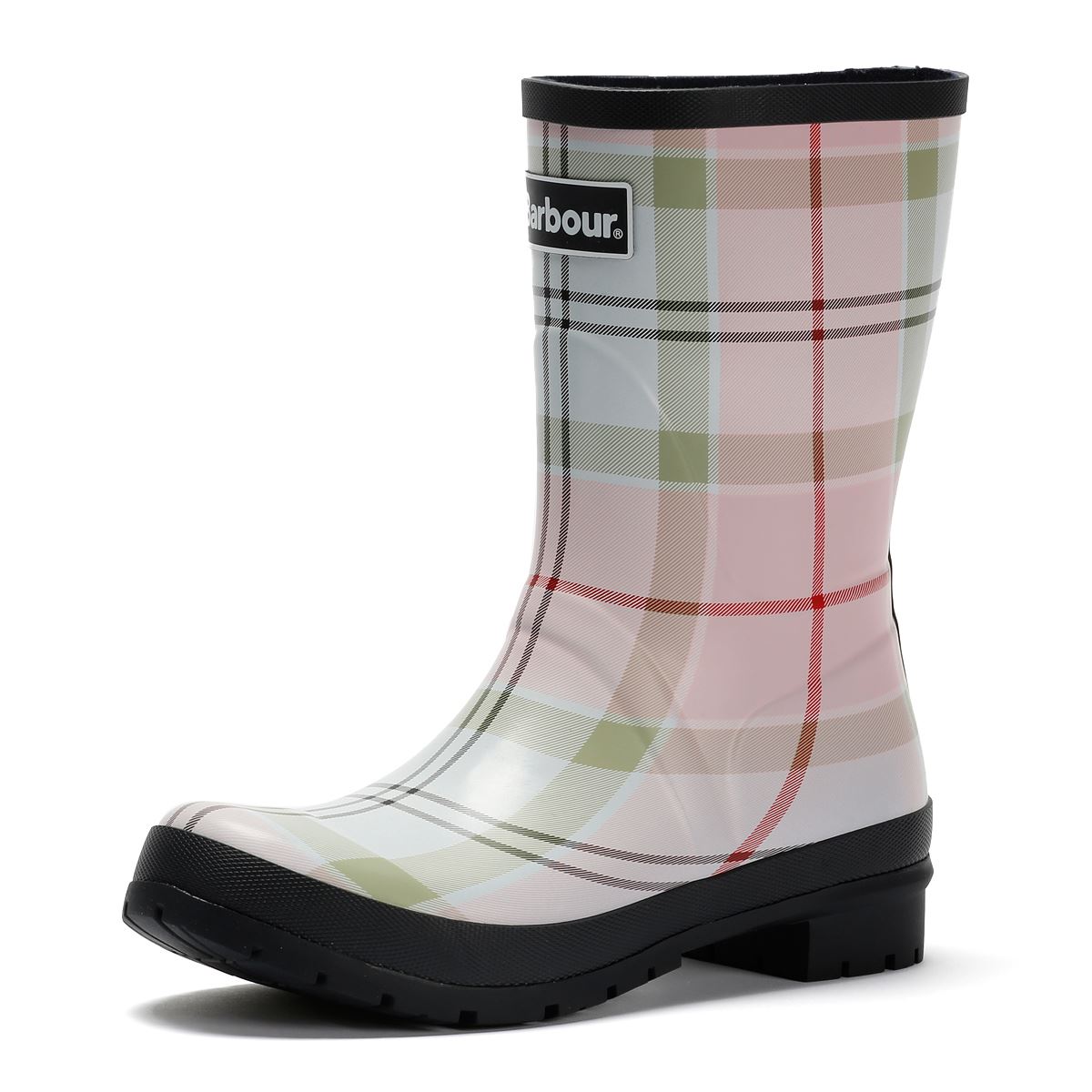 Barbour Banbury Mid Welly Gummi Damen Pink Gummistiefel