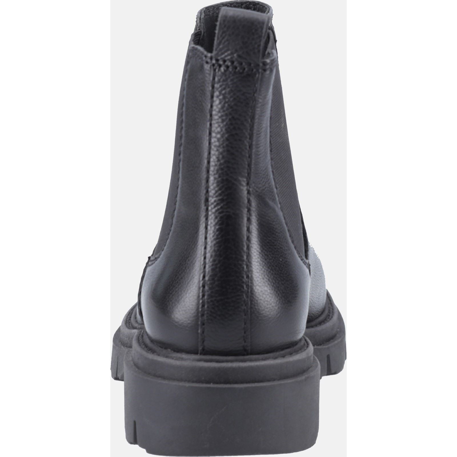 Hush Puppies Raya Chelsea Damenlederstiefel In Schwarz