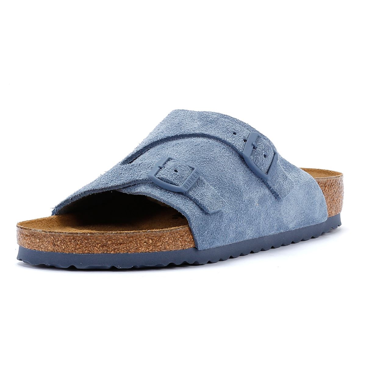 Birkenstock Zurich Elementarblaue Wildledersandalen