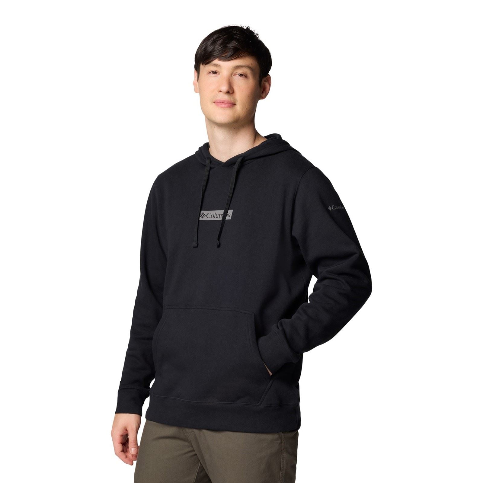 Columbia Columbia Trek Trek Baumwolle Herren Schwarzes Kapuzensweatshirt