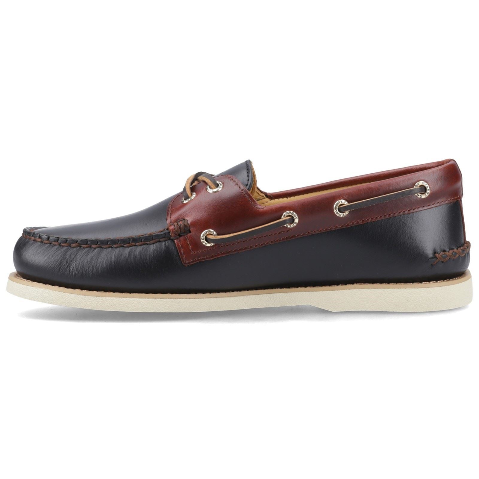 Sperry Authentic Gold Cup Herren Bootsschuhe Aus Schwarzem/Braunem Leder