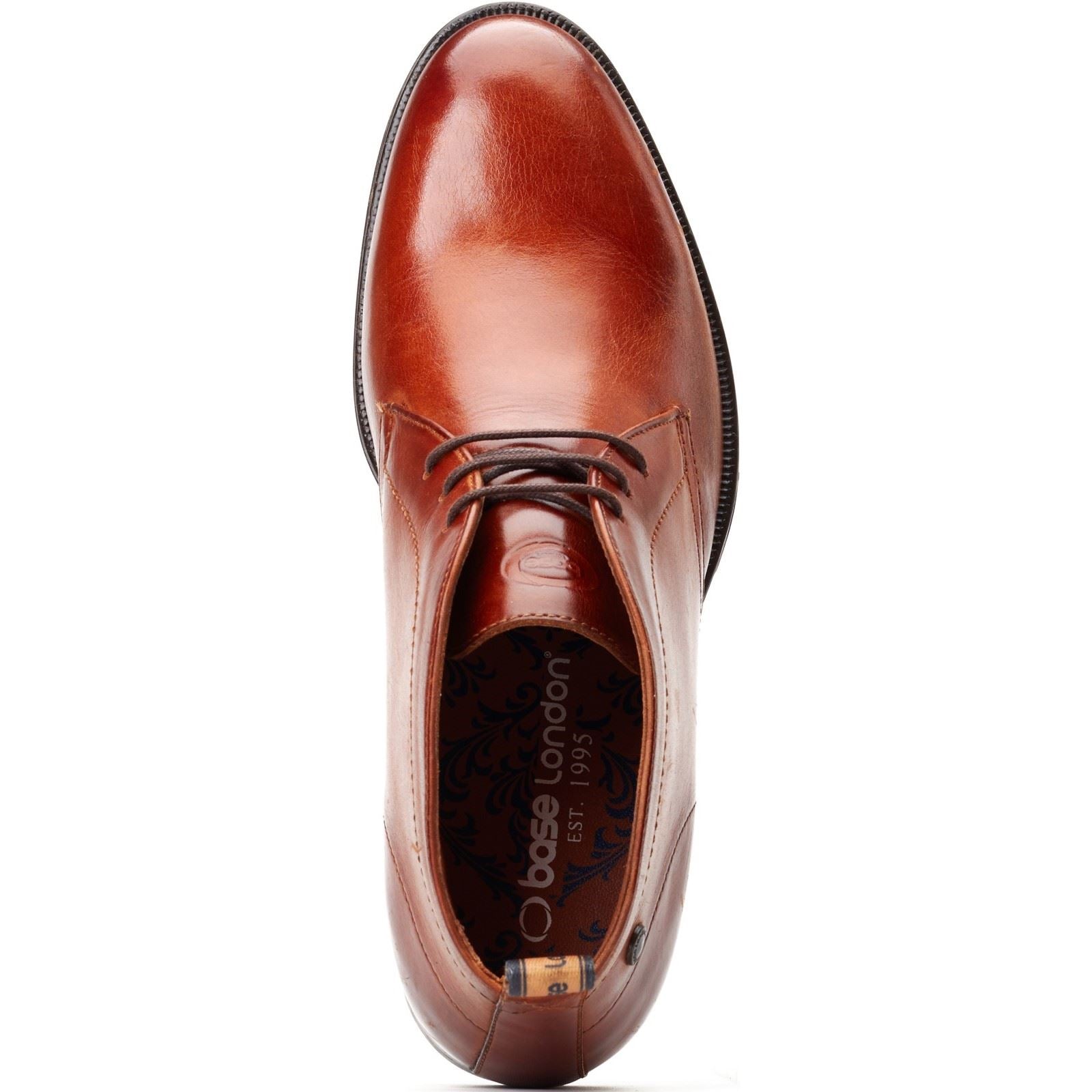 Base London Wallis Leder Herren Verbrannte Hellbraune Stiefel