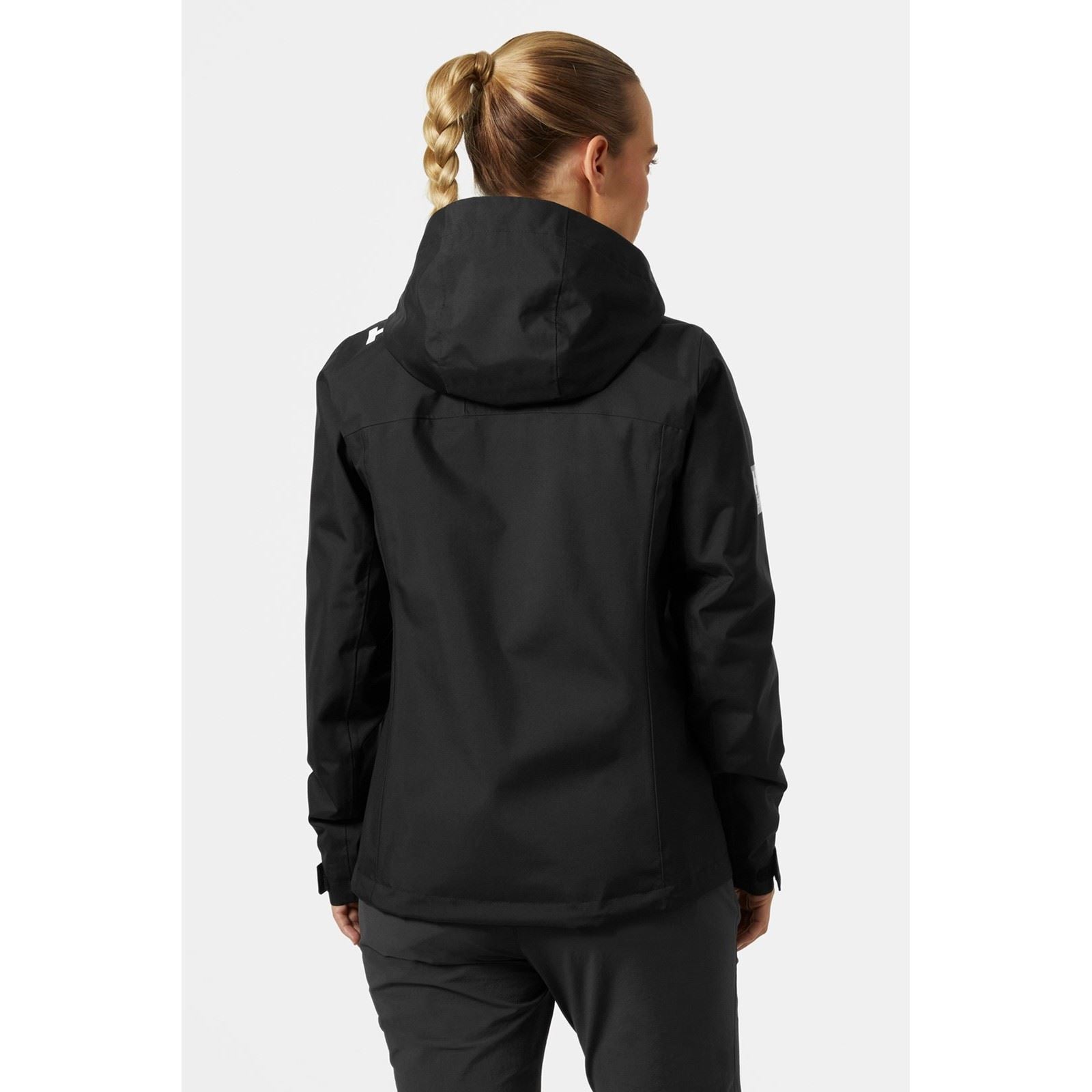 Helly Hansen Sport Crew Hooded Midlayer Sailing Jacket 2.0 Damen Schwarze Segeljacke