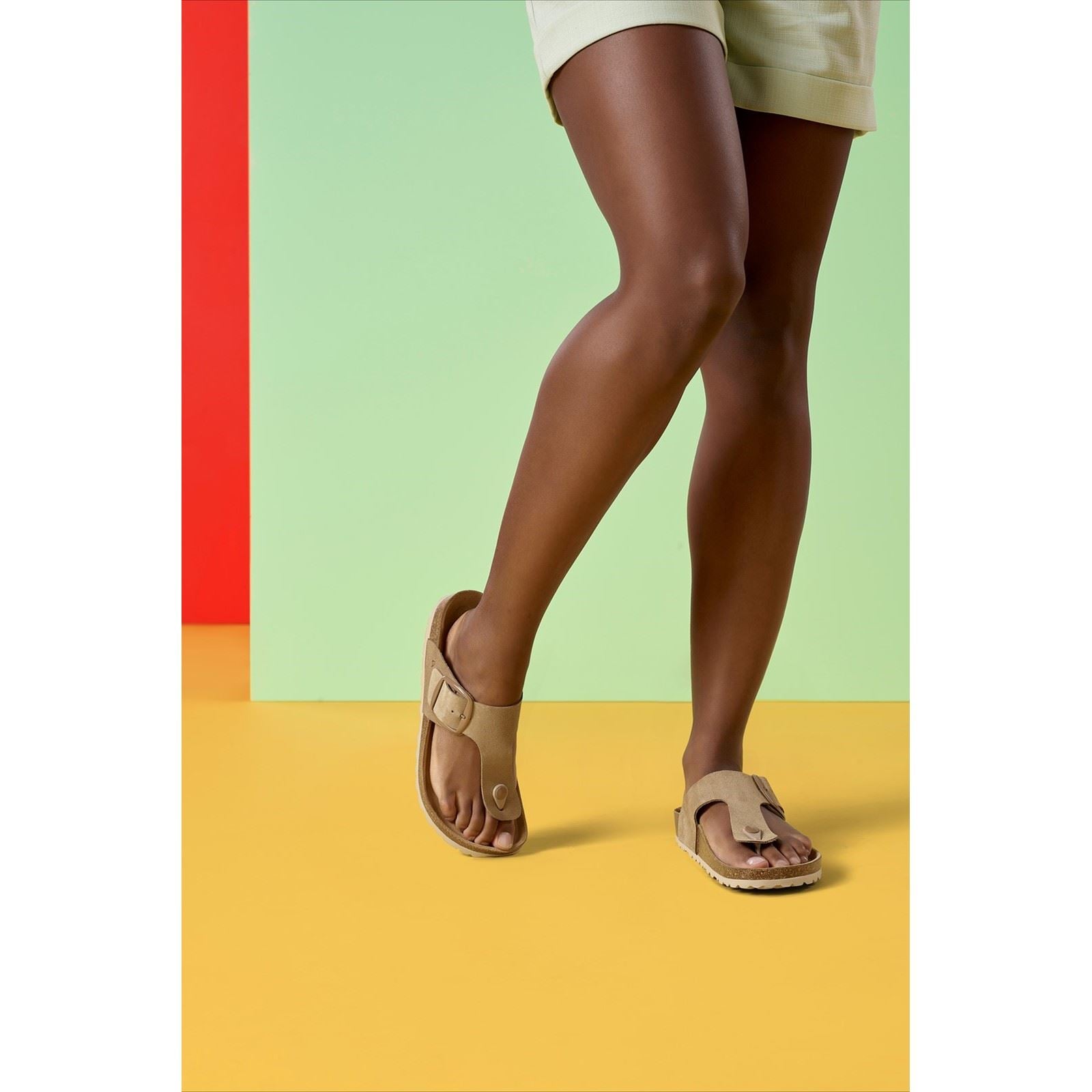 Hush Puppies Billie Damen Sandalen Aus Wildleder In Taupe