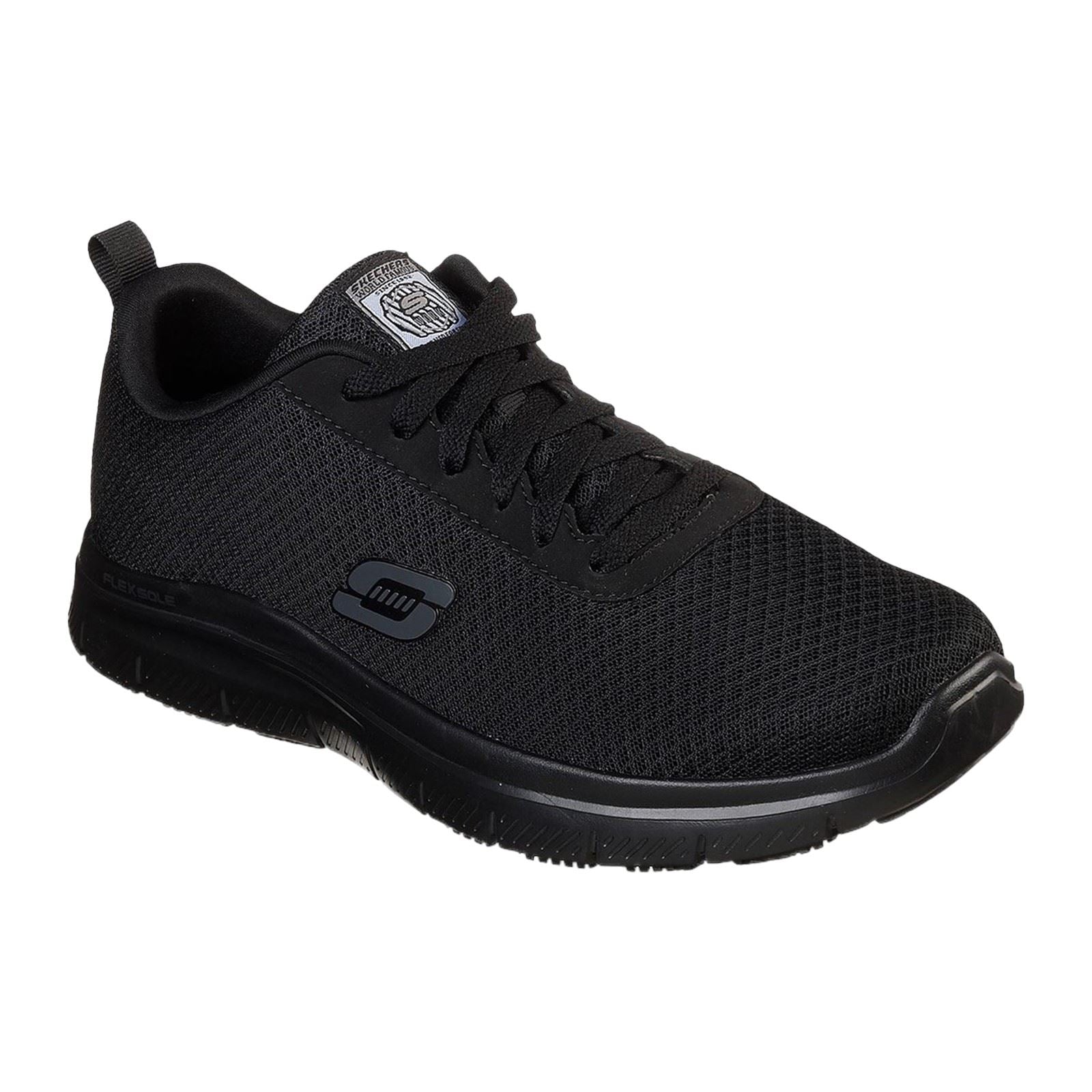 Skechers Workwear Flex Advantage - Bendon Sr Polyester Herren Schwarze Sicherheitssneaker