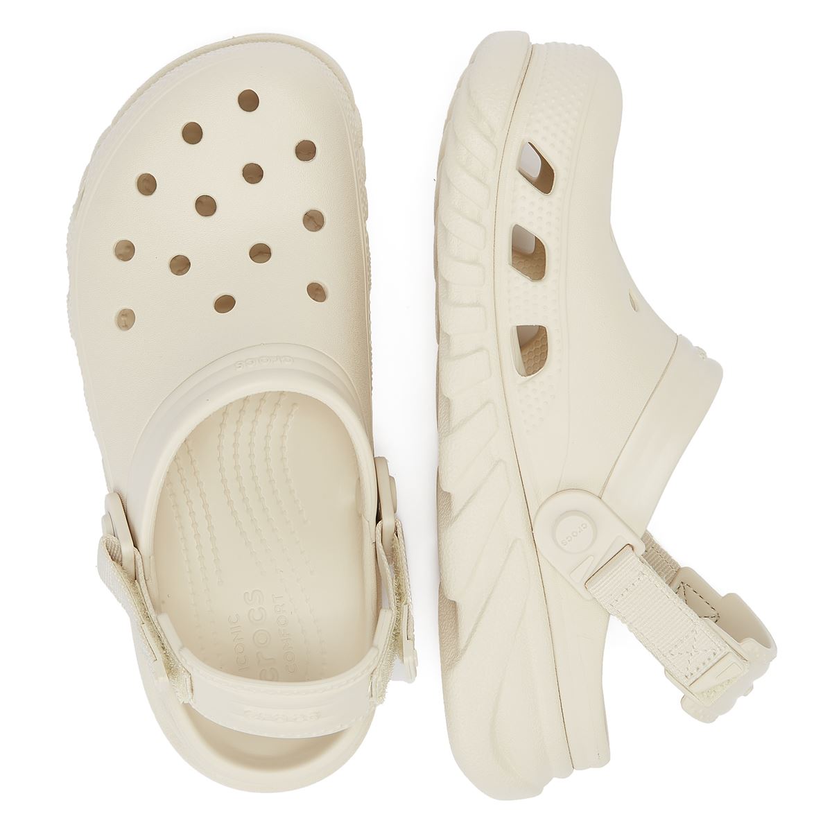 Crocs Duet Max 2 Stucco White Clogs