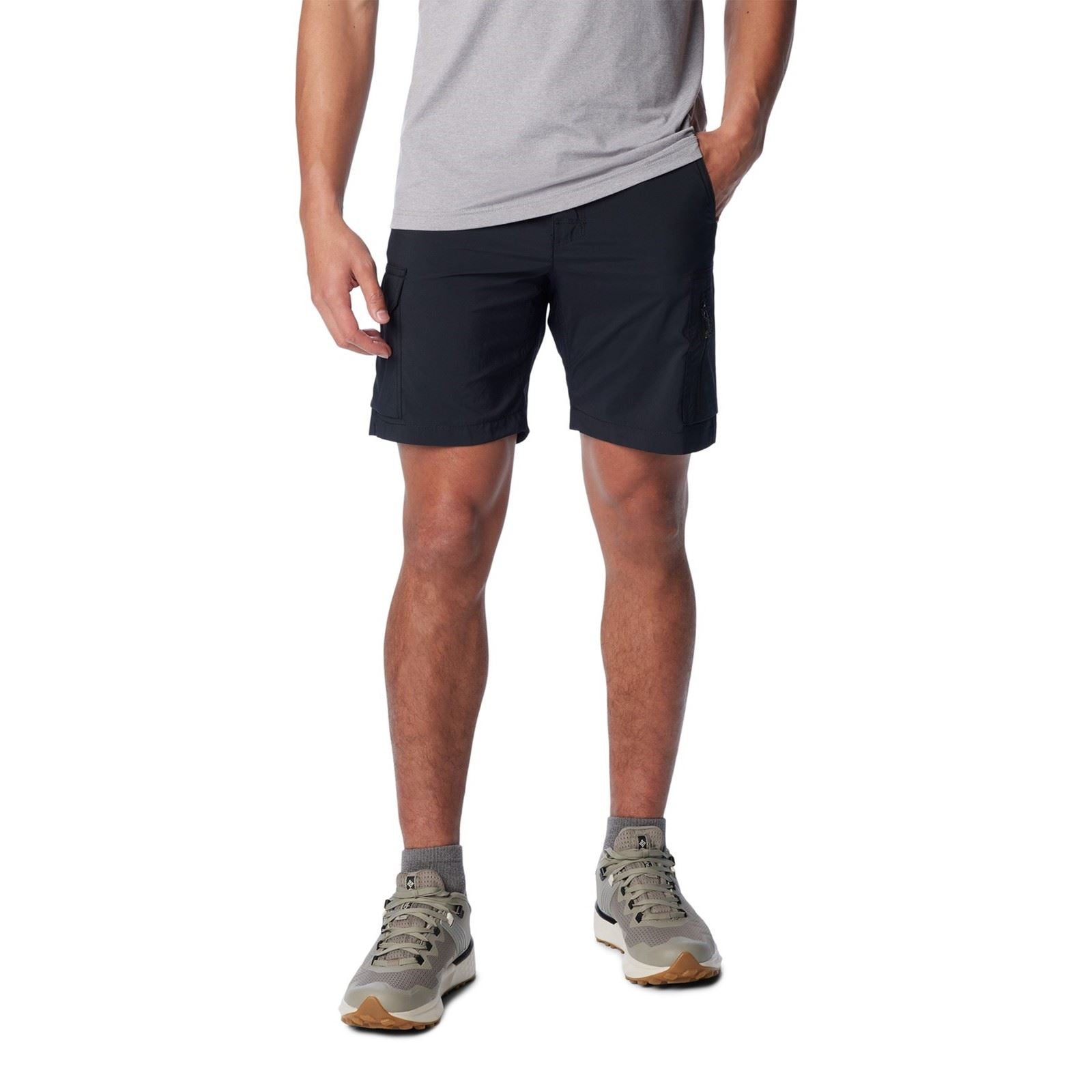 Columbia Silver Ridge Utility Cargo Short Polyester Herren Schwarze Knielange Shorts