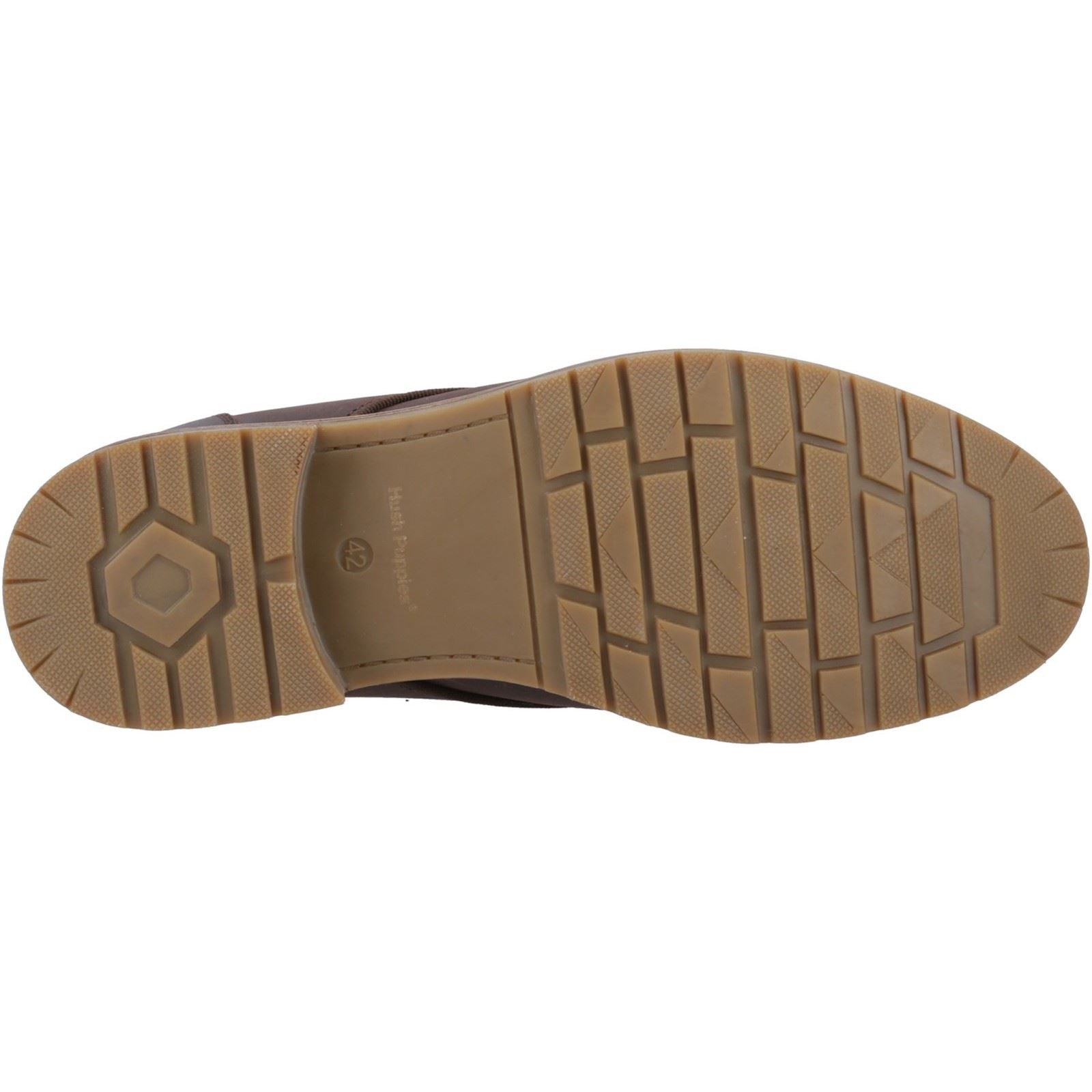 Hush Puppies Ricky Herren Leder Stiefeletten in Braun