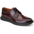 Base London Flight 25 Herren Brogues Schuhe Aus Bordeauxfarbenem Leder